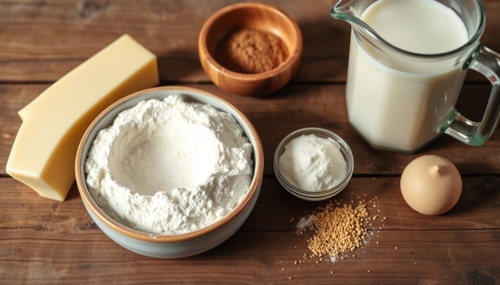 Bešamelio padažo ingredientai