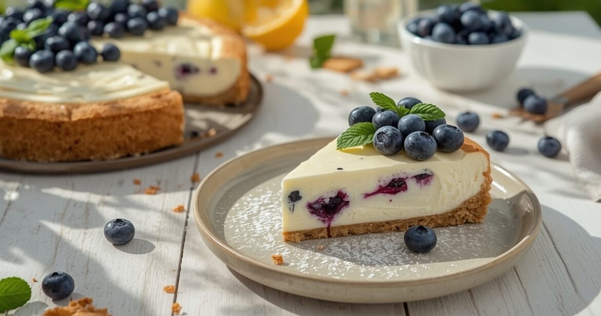 Varškės tinginio receptas su šilauogėmis vasaros desertui