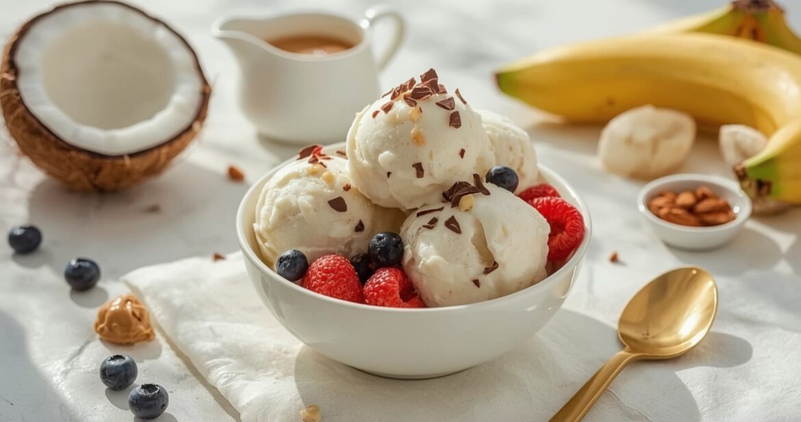 Veganiškų ledų receptas su kokosų pienu ir bananais