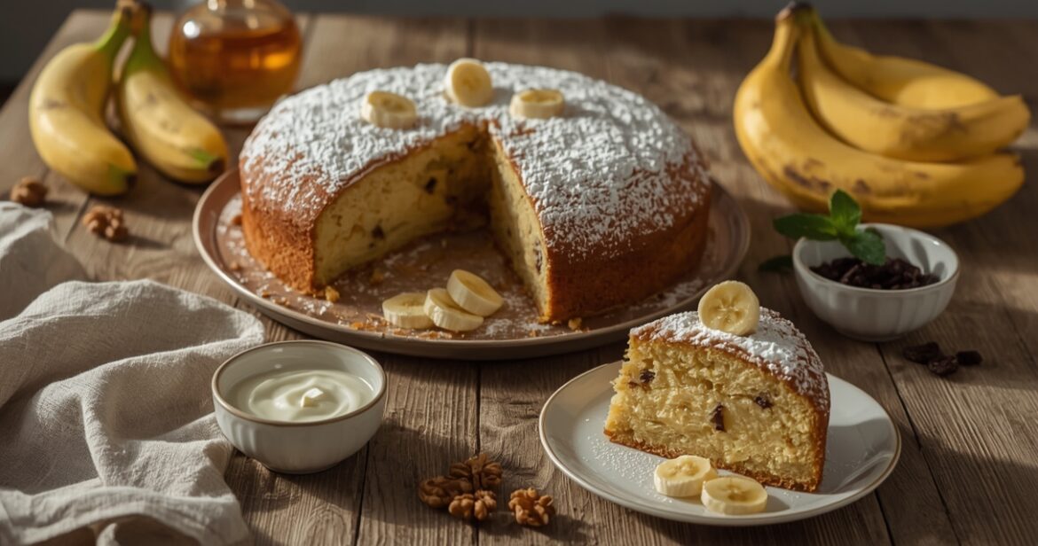 Varškės ir bananų pyrago receptas švelniam namų desertui