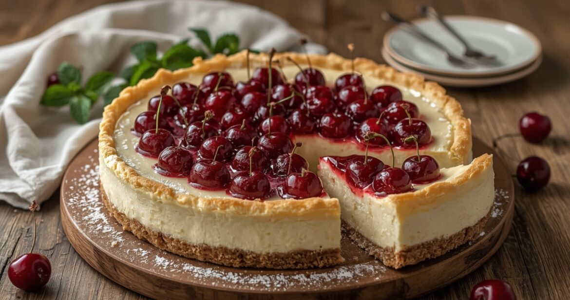 Varškės pyrago su vyšniomis receptas naminiam desertui