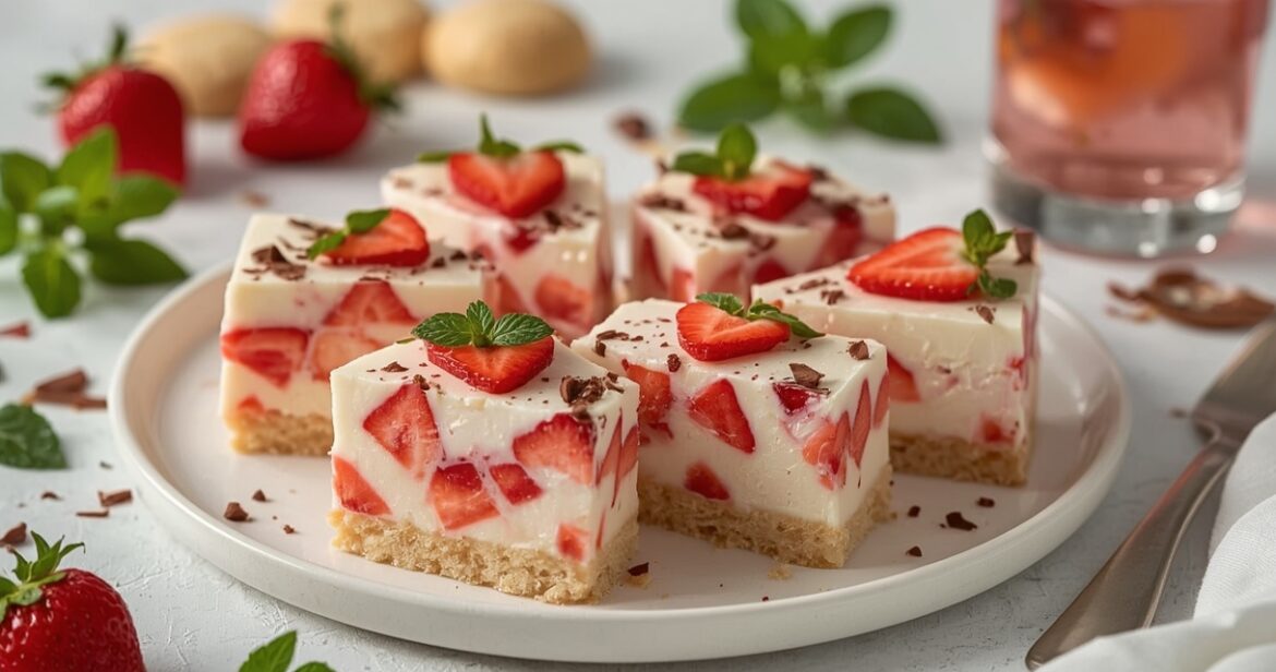 Varškės tinginio receptas su braškėmis vasaros desertui