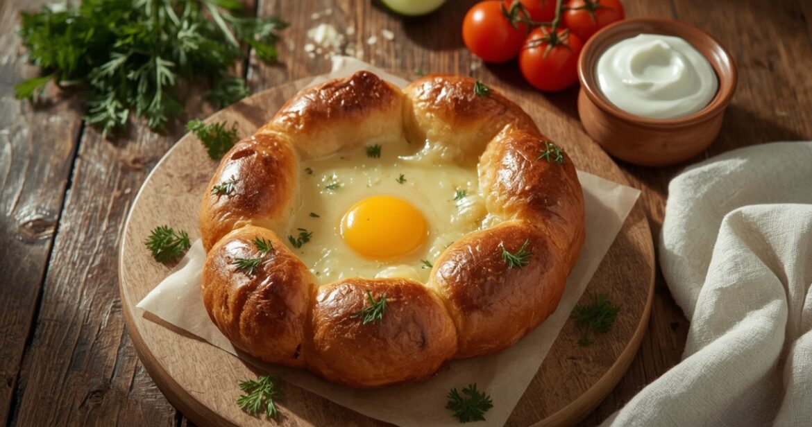 Gruziniško chačapuri su sūriu receptas namuose