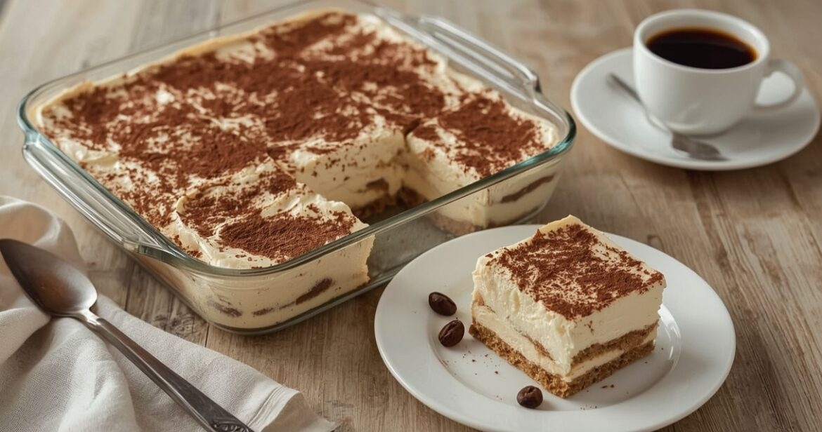 Klasikinio tiramisu receptas su maskarponės sūriu ir kava