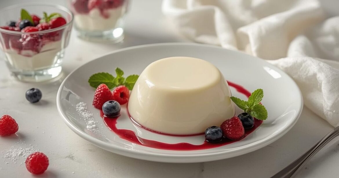 Kreminės panakotos receptas su grietinėle ir vanile