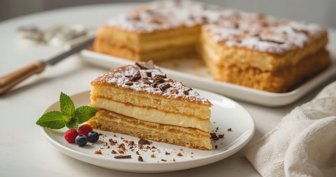 Tinginių napoleono receptas su sausainiais ir kremu