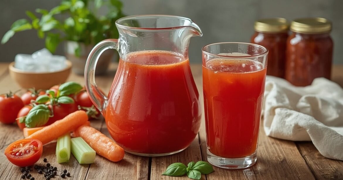 Tirštų pomidorų sulčių receptas namuose