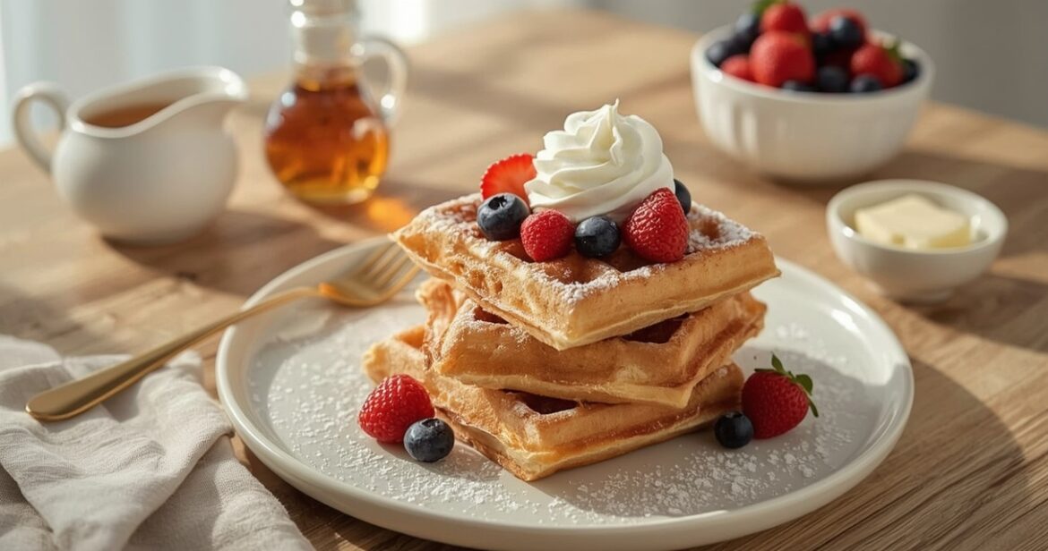 Belgiškų vaflių receptas puriems ir traškiems pusryčiams