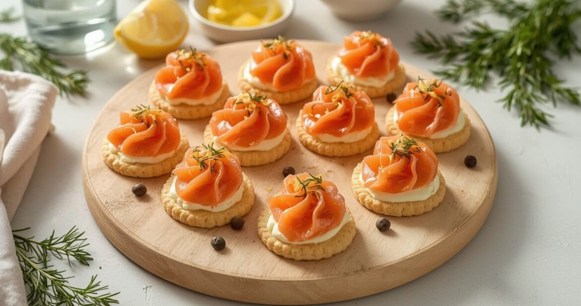 Cannellė su kreminiu sūriu ir rūkyta lašiša užkandžio receptas