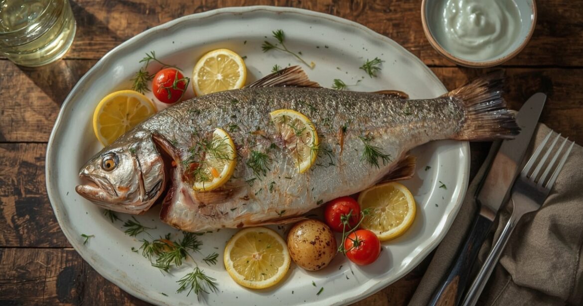 Kepto upėtakio receptas su citrina ir šviežiais krapais