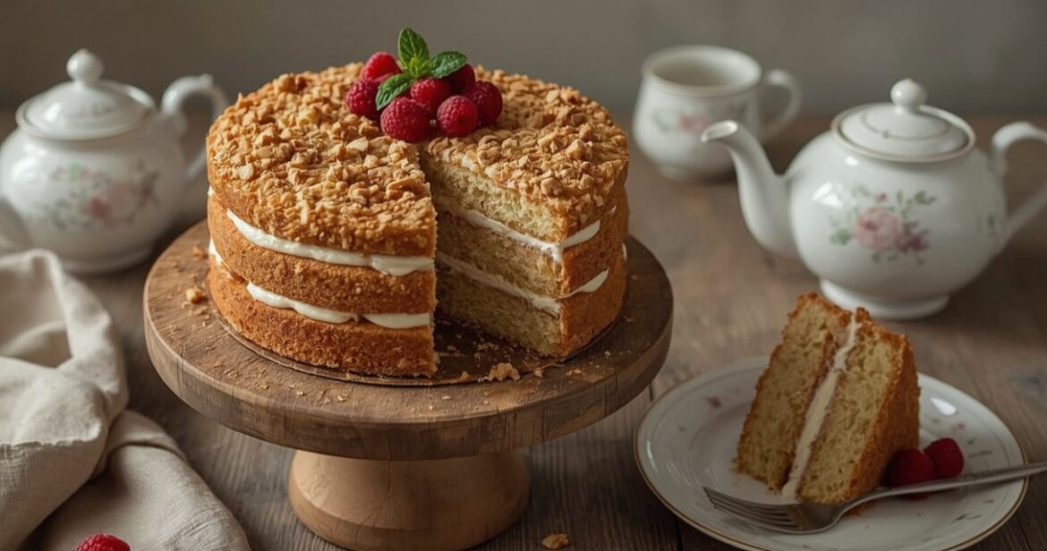 Klasikinio medaus torto medučio receptas su grietinės kremu