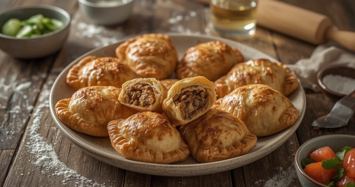 Tikrų čeburekų receptas su sultingu mėsos įdaru