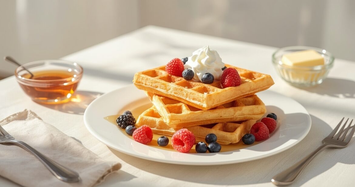 Traškių belgiškų vaflių receptas pusryčiams ar desertui