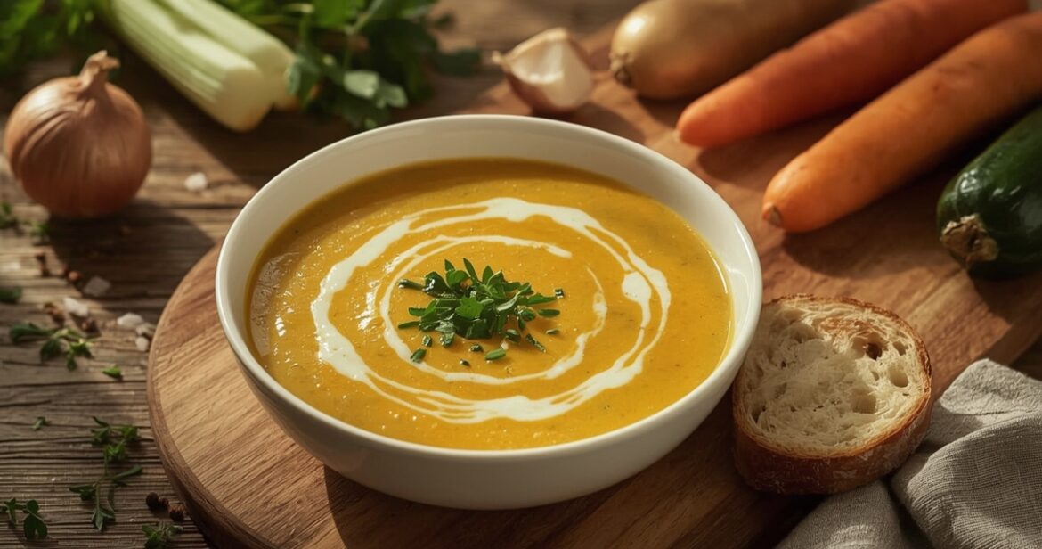 Trintos daržovių sriubos receptas švelniam ir sotiems pietums