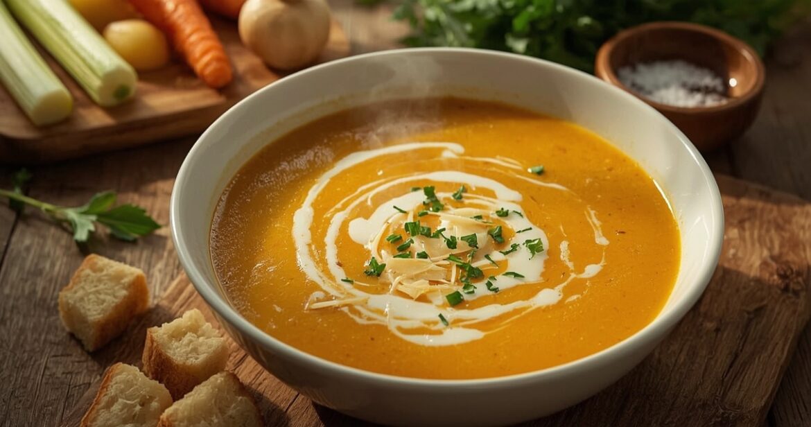 Trintos daržovių sriubos receptas vakarienei ar pietums