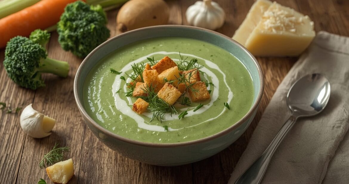 Trintų brokolių sriubos receptas švelniam ir sočiam pietų stalui