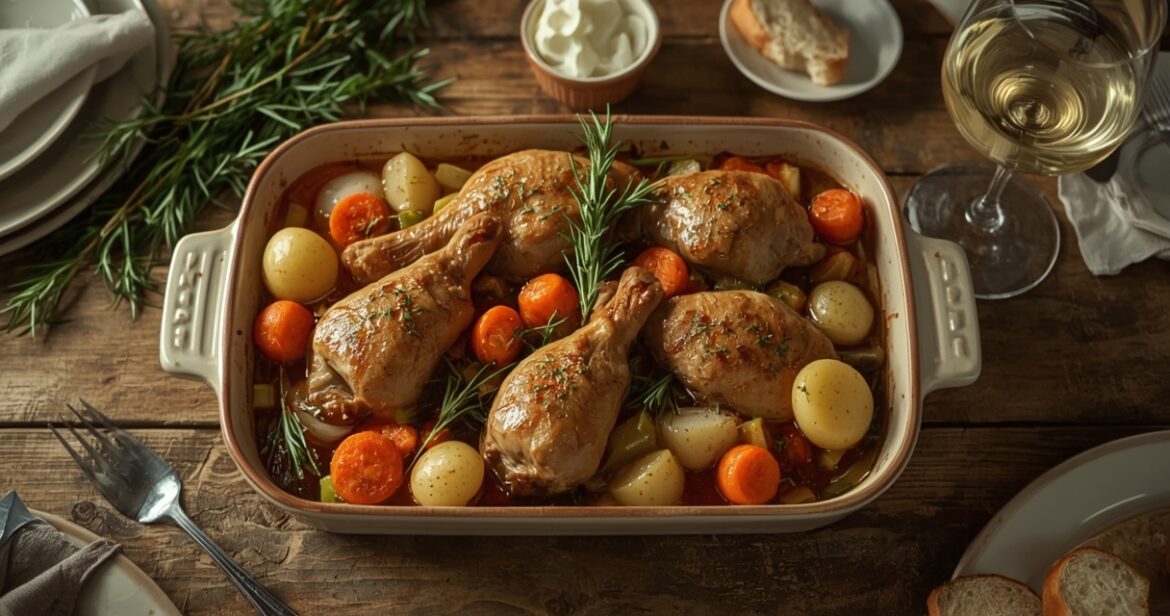 Triušienos receptas orkaitėje su daržovėmis ir aromatiniais žolelėmis