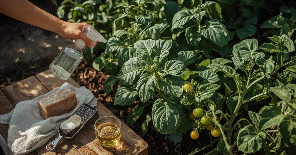 Ūkiško muilo tirpalo receptas natūraliai augalų apsaugai