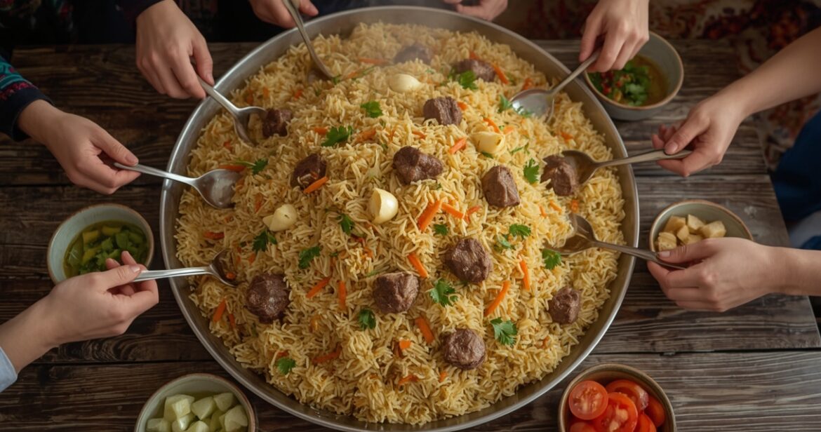 Uzbekiškas plovo receptas su ėriena ir ryžiais