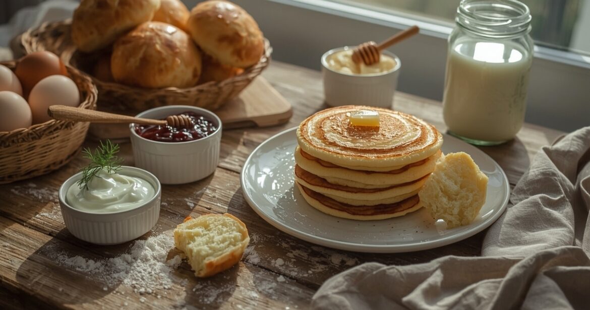 Kefyro tešlos receptas puriems blynams ir bandelėms