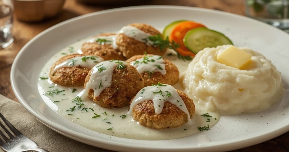 Kiaulienos kotletų receptas baltame padaže