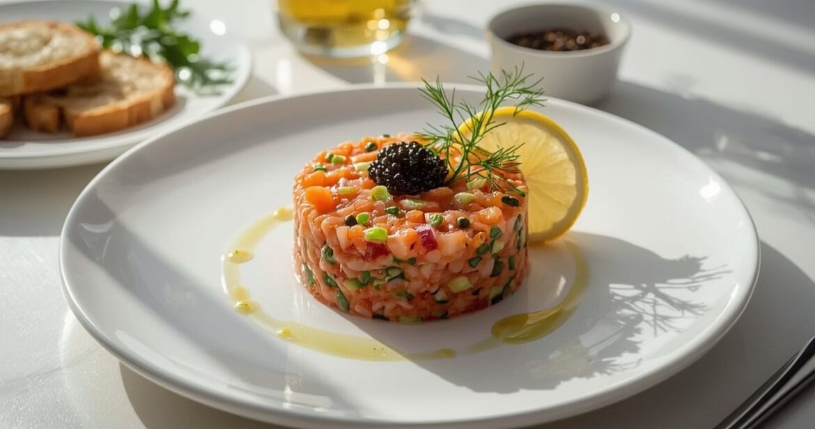 Lašišos tartaro receptas elegantiškam užkandžiui namuose