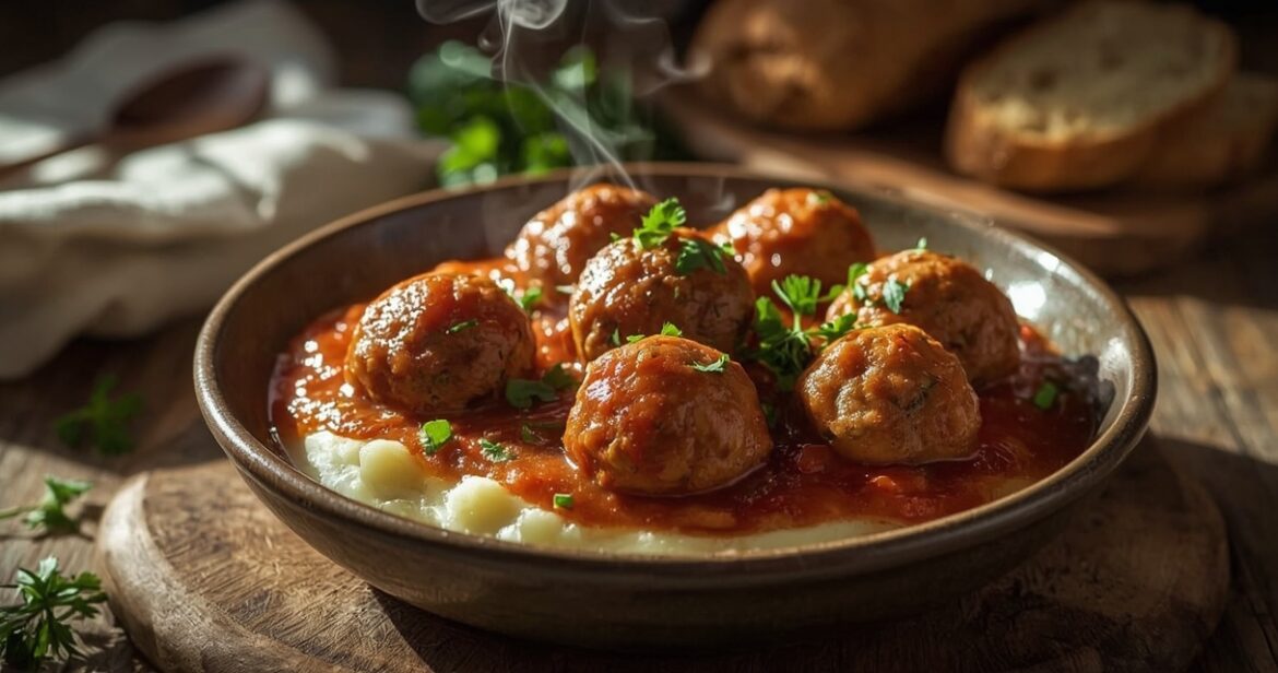 Maltos mėsos teftelių receptas su pomidorų padažu