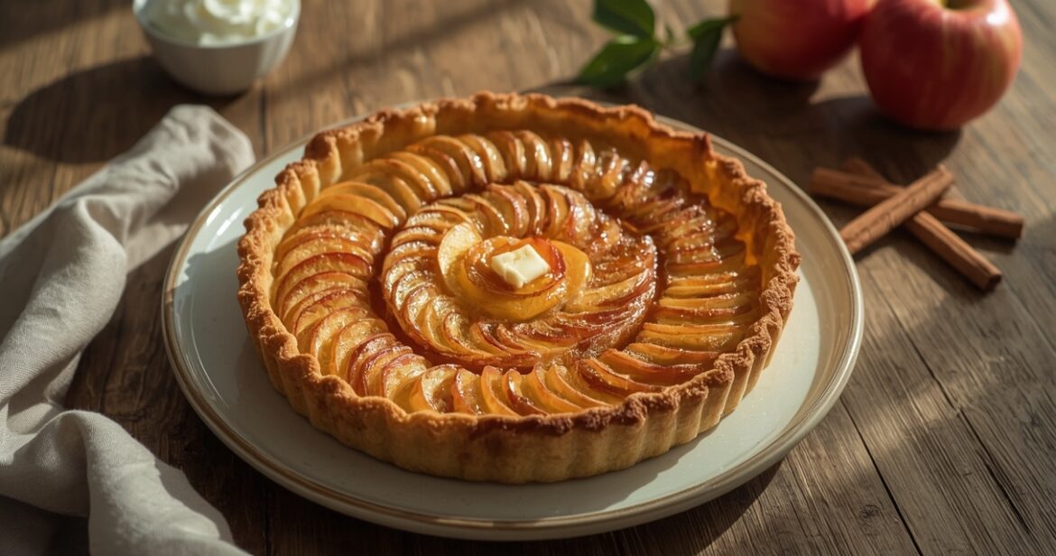 Obuolių tarto receptas su trapia tešla ir aromatingu įdaru