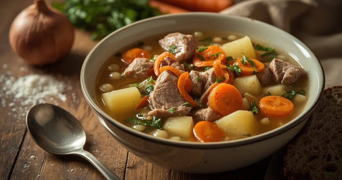 Tradicinės šiupininės receptas su rūkyta ir šviežia mėsa