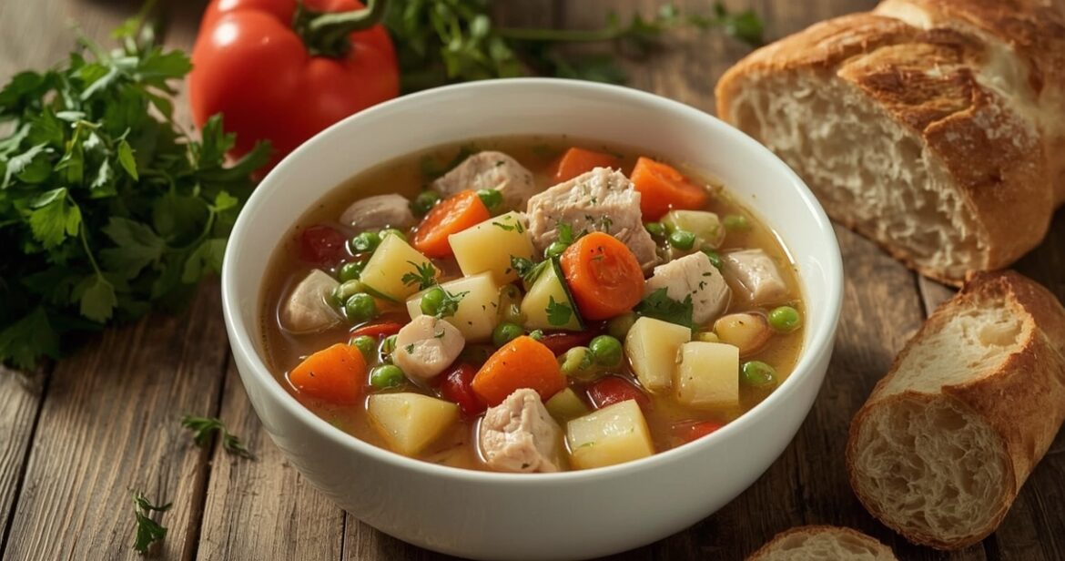 Troškintos kalakutienos receptas su daržovėmis viename puode