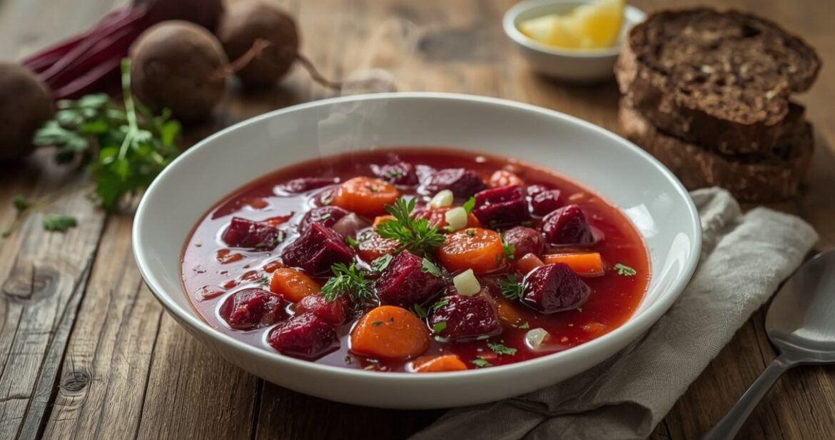 Troškintų burokėlių receptas su morkomis ir svogūnais