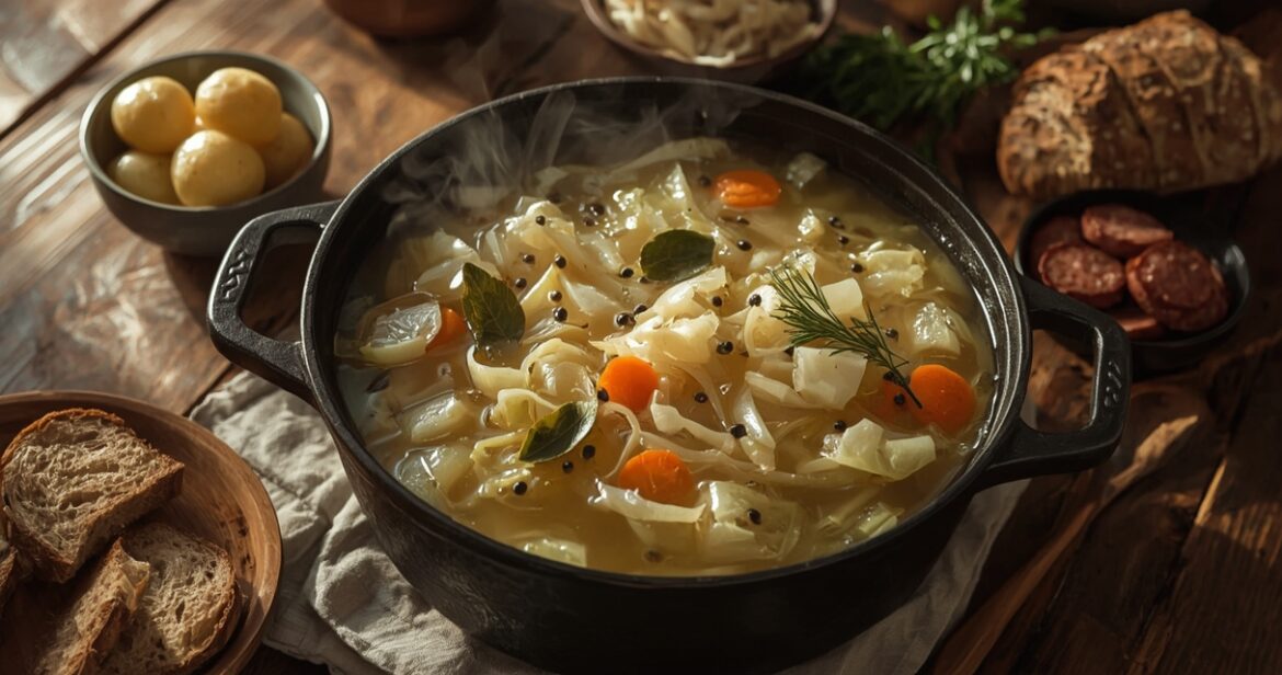 Troškintų raugintų kopūstų receptas su morkomis ir svogūnais