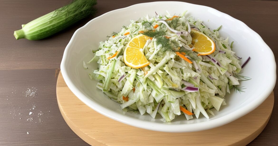 Šviežių kopūstų salotų receptas su morkomis ir agurku