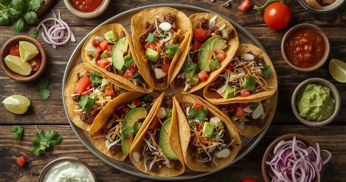 Tacos su jautiena ir daržovėmis receptas minkštoms ar traškioms tortilijoms