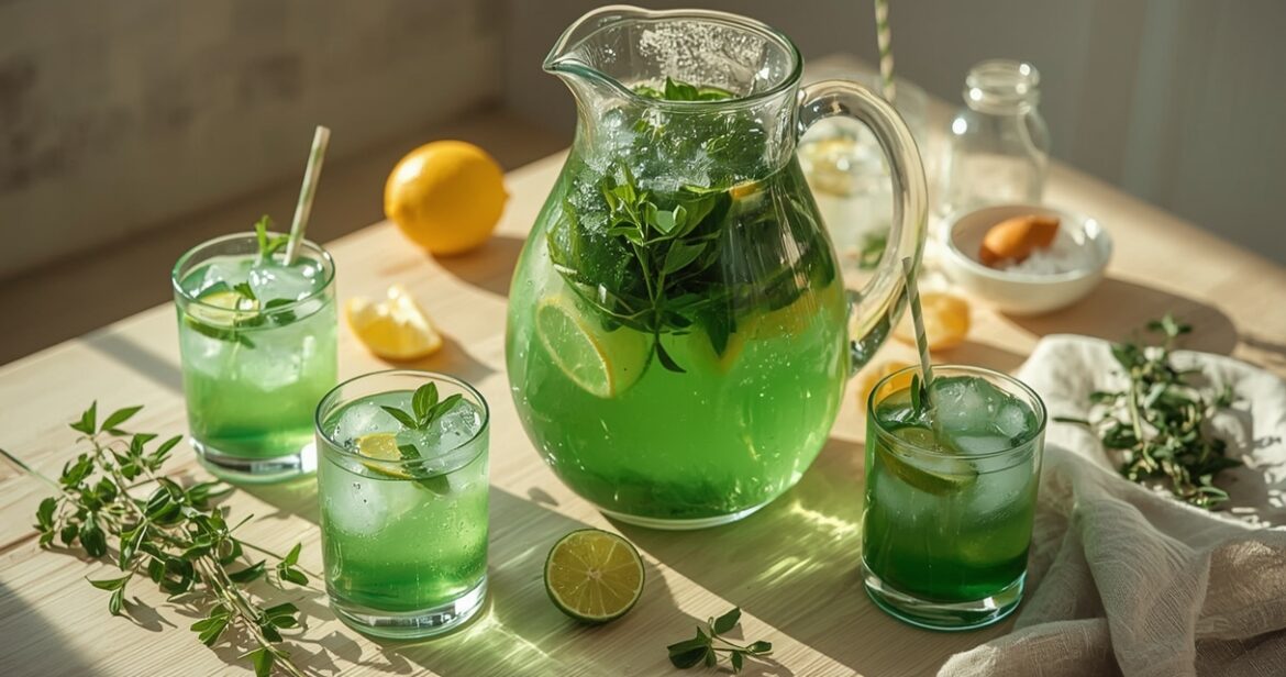 Tarchūno limonado receptas su citrina ir šviežiais žolelėmis