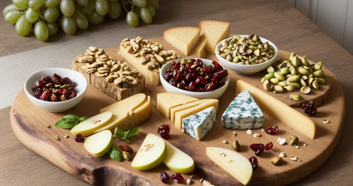 Sūrio užkandžio receptas su riešutais ir džiovintais vaisiais