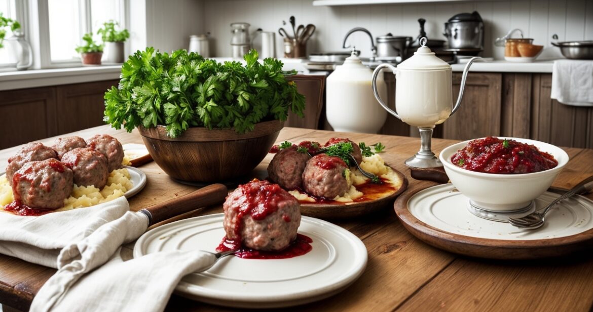 Švediškų mėsos kukulių receptas su jautiena ir kiauliena