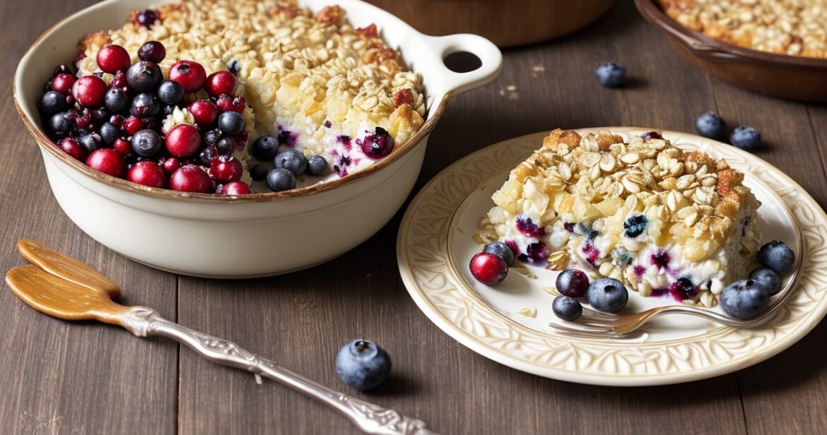 Sveikuoliškas varškės apkepo receptas su vaisiais ir avižiniais miltais