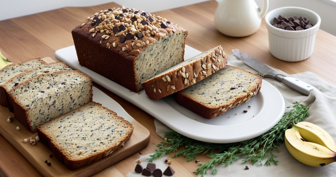 Sveikuoliško bananų pyrago receptas su pilno grūdo miltais