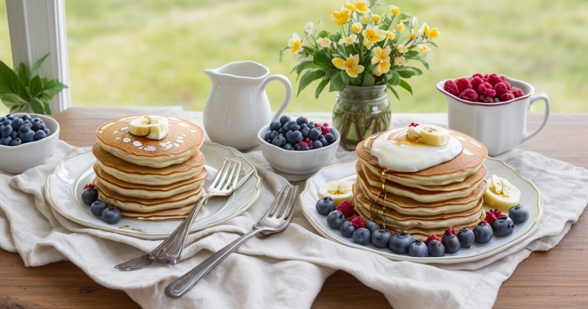 Sveikuoliškų varškėčių receptas su avižiniais miltais ir uogomis
