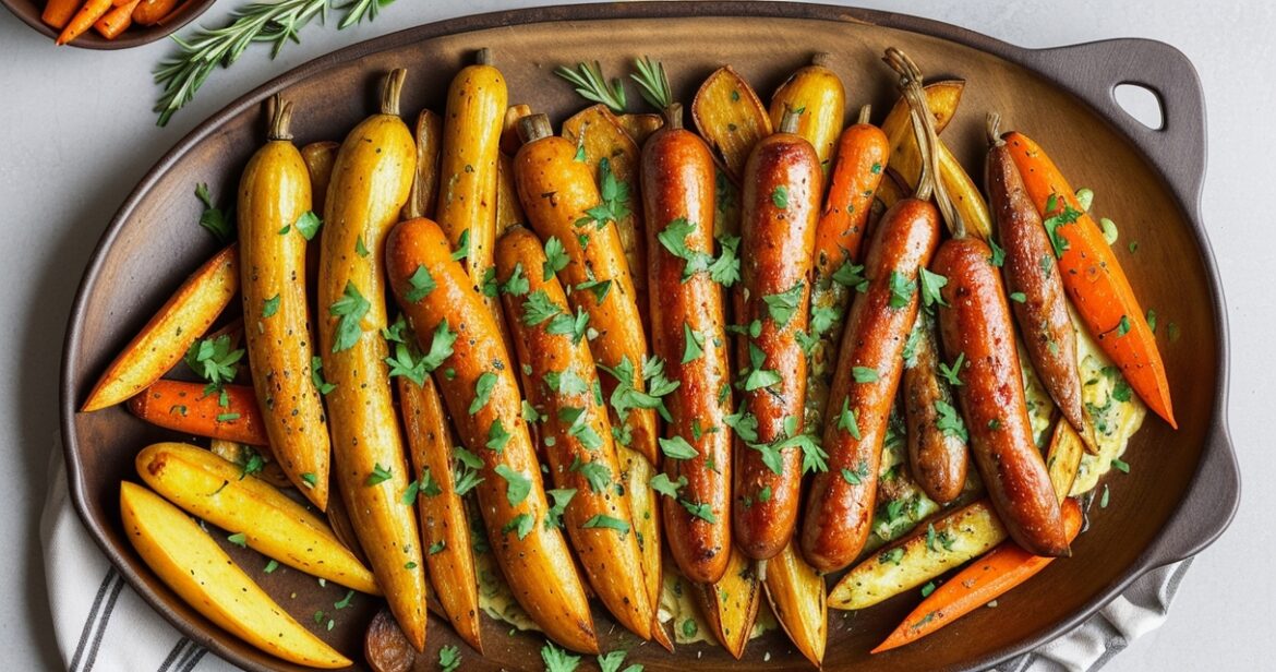 Šviežių dešrelių receptas su prieskoninėmis žolelėmis keptuvėje
