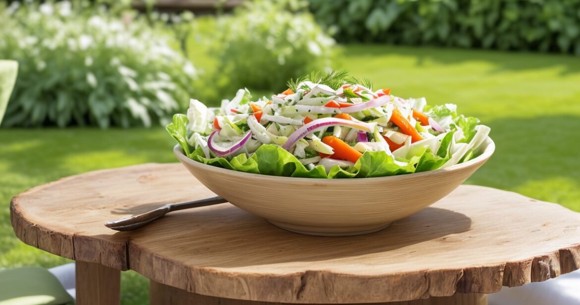 Šviežių kopūstų salotų receptas su morkomis ir agurkais