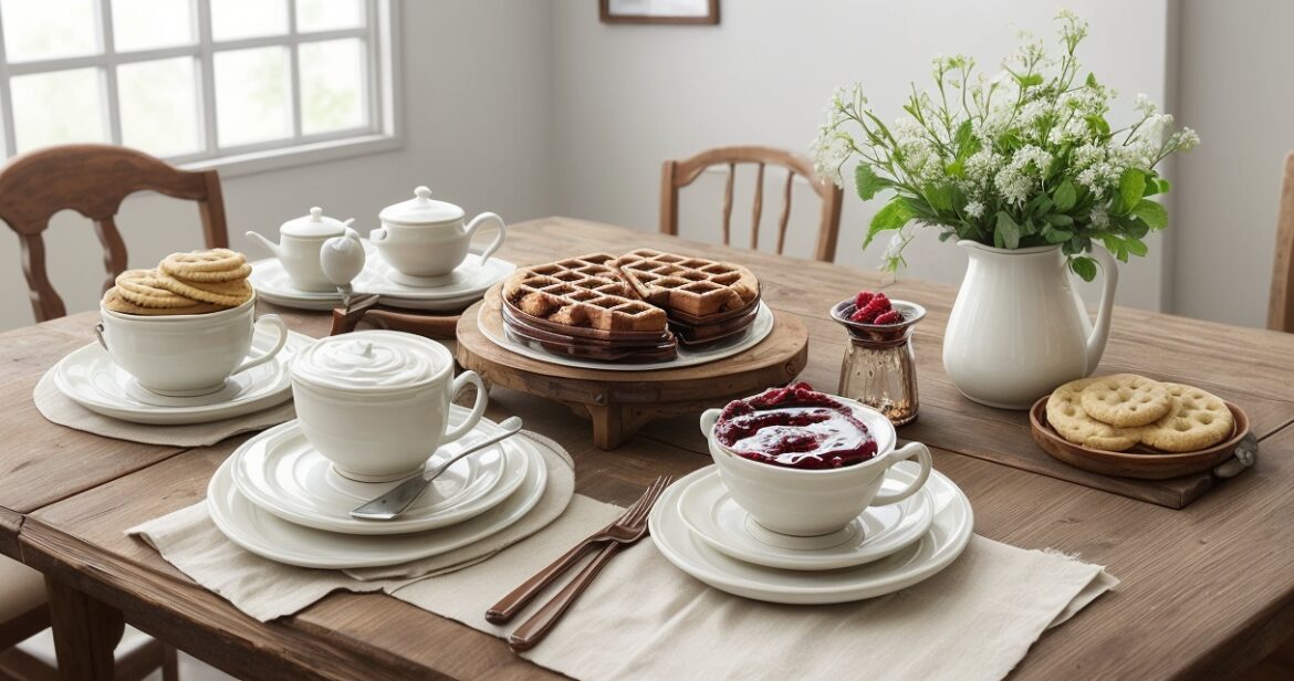 Traškių susuktų vaflių receptas su sviestu ir vanile