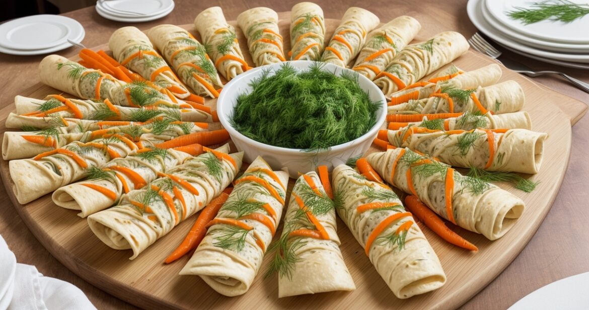 Lavašo suktinukų receptas su vištiena ir daržovėmis