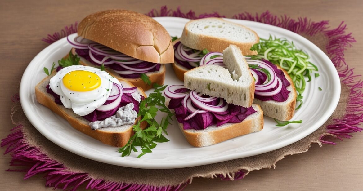 Silkės ir burokėlių sumuštinių receptas su juoda duona