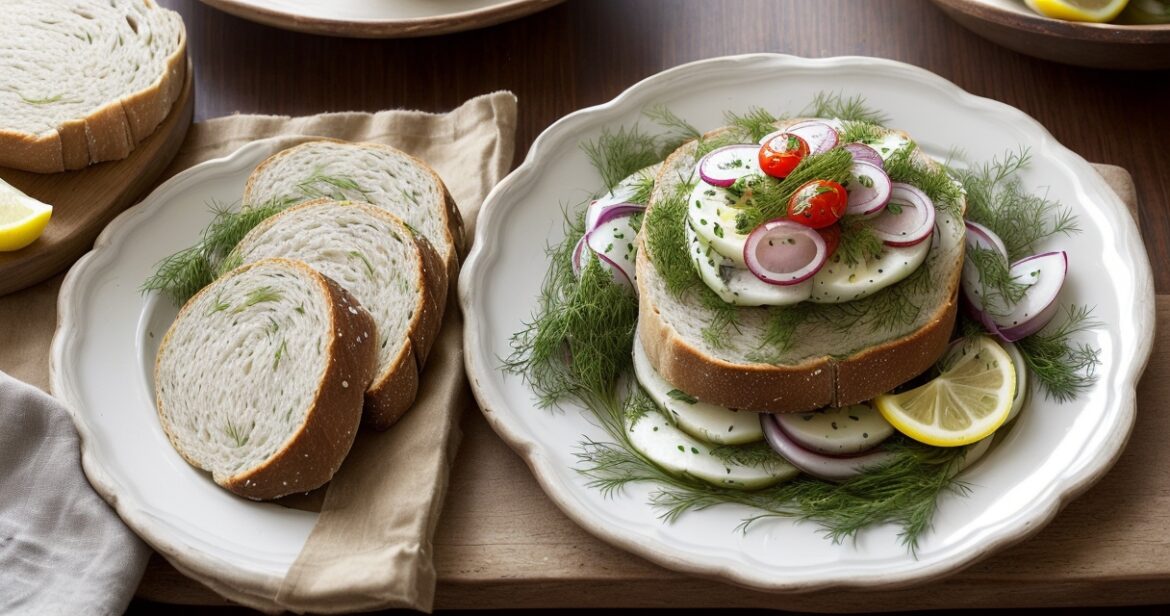Silkės sumuštinių su juoda duona receptas tradicinei užkandei