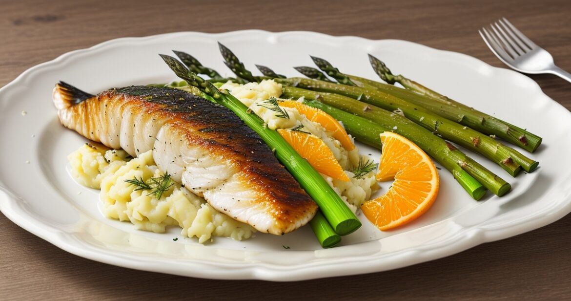 Starkio filė receptas su citrina ir žolelėmis keptuvėje