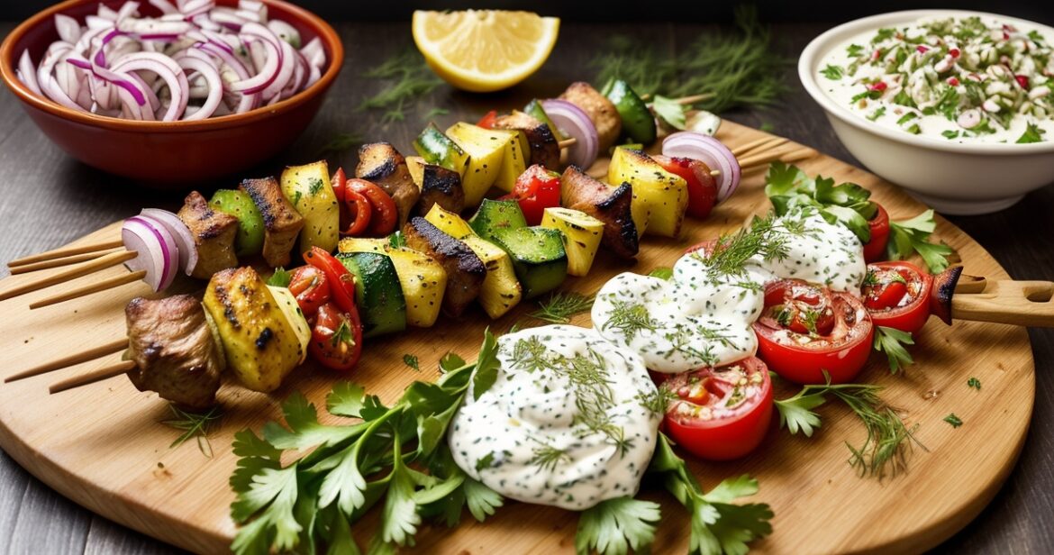 Sultingų kiaulienos šašlykų receptas orkaitėje su jogurtiniu marinatu