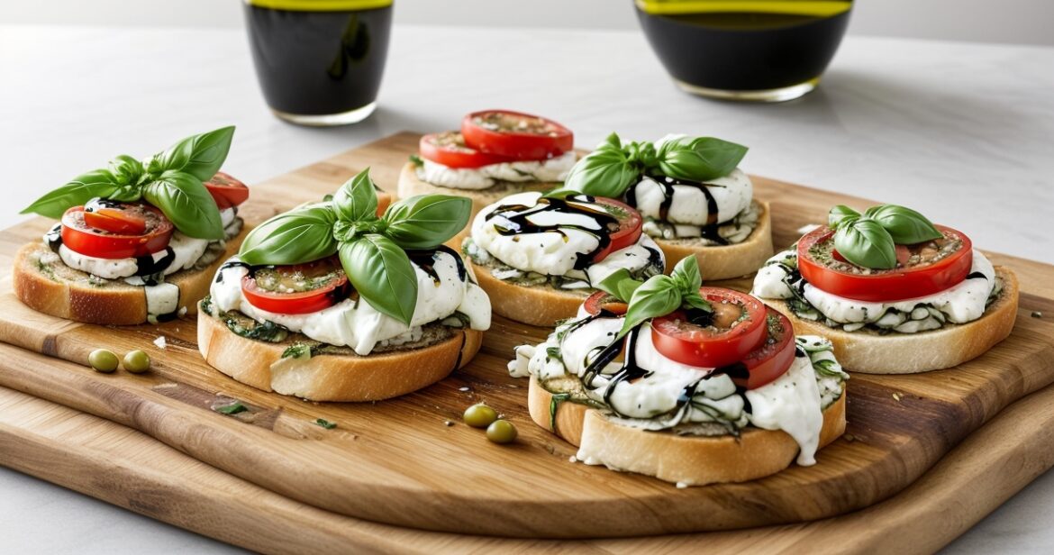 Sumuštinių su mocarela ir pomidorais receptas