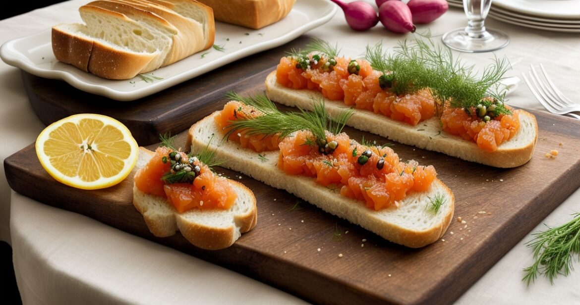 Sumuštinių su raudonaisiais ikrais receptas elegantiškam užkandžiui